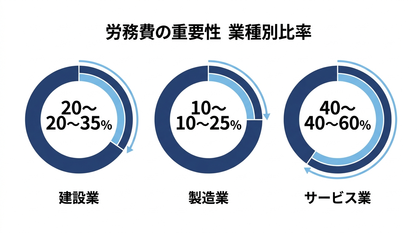 インフォグラフィック：労務費の重要性