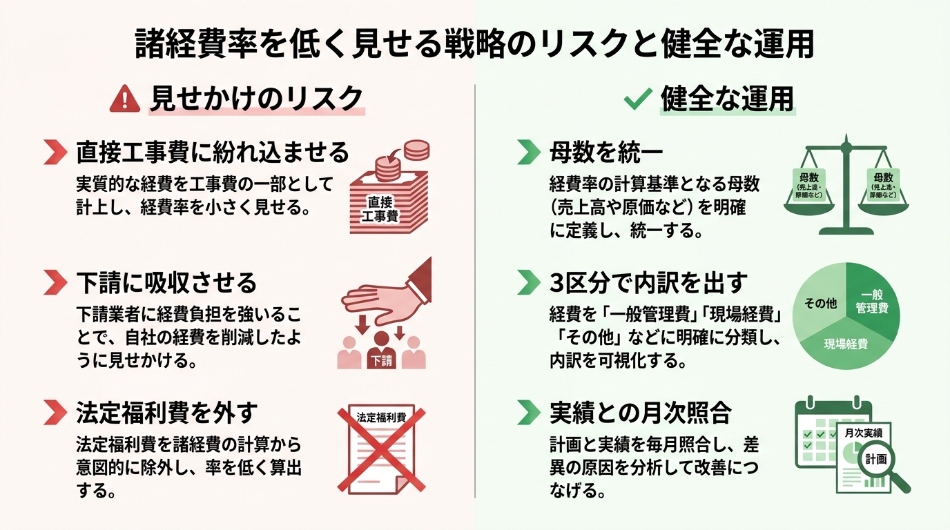 インフォグラフィック：諸経費率を低く見せる戦略のリスク
