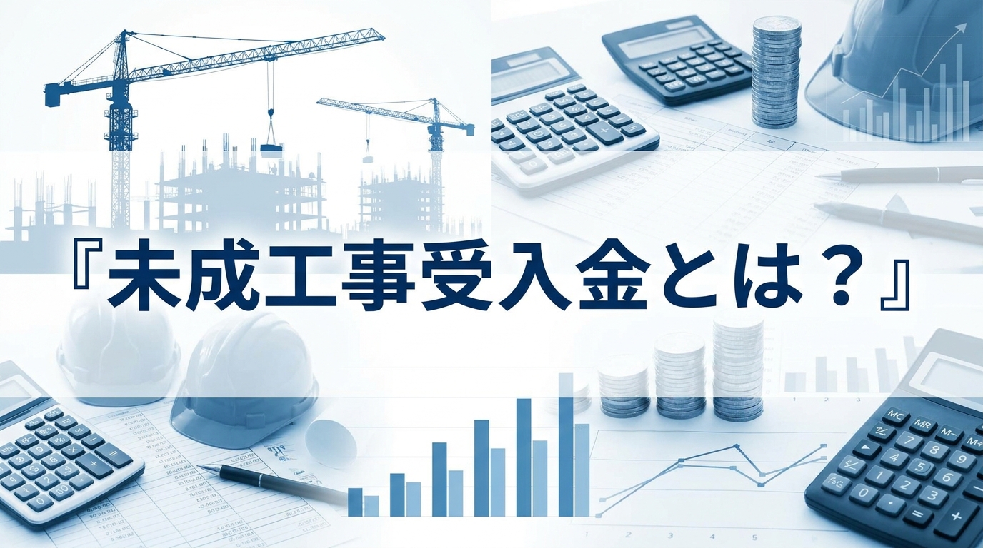 建設業の未成工事受入金について、仕訳・消費税・前受金との違いを解説する記事のアイキャッチ